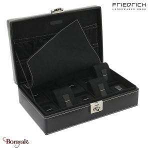 Coffret boite 10 montres, Friederich 1923 série London, noir 26120-2