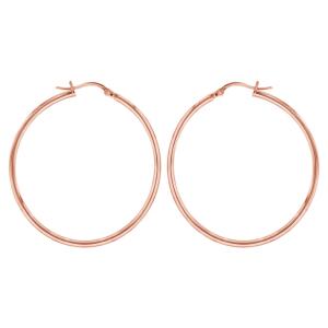 Boucles d'oreilles Thabora acier Rose doré T114974D