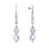 Boucles d'oreilles Spark Jasmine cristal autrichien sur argent A0373A