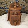 Sac Reporter KASZER collection Nevada Marron naturel clair touché velours 20874-