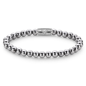 Bracelet Rebel & Rose Argent brillant DV - 6 mm M, Unisex RR-6DV01-S-M