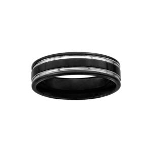 Bague Thabora homme acier pvd noir T169188-58