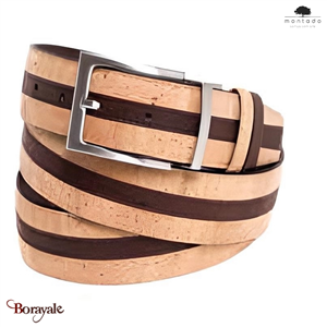 Ceinture MONTADO en liège naturel, made in Portugal Homme 3600110-110