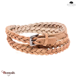 Ceinture MONTADO en liège naturel, made in Portugal Femme 450COR010N-95
