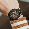 Montre WOODWATCH Automatic Heroic Dark Soil Chacate Preto WW-HR-DS