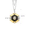 Collier TI Sento The Hexagone femme 6838BL