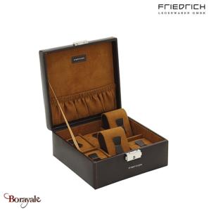 Coffret boite 6 montres, Friederich 1923 série Bond, brun 20069-3