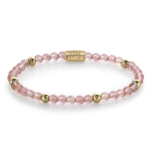 Bracelet Rebel & Rose Cherry Rose - 4mm - Plaqué or jaune 18 ct S, Femme RR-4006