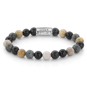 Bracelet Rebel & Rose Tempête d'Automne - 8mm L, Homme RR-80051-S-L