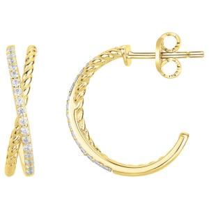 Boucles d'oreilles Gemstar Brand, collection : Plaqué OR Femme