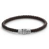 Bracelet Rebel & Rose Full Metal Simple Rond Marron M, Homme RR-M0041-S-M