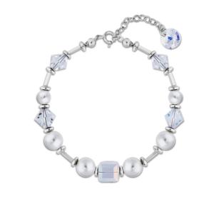 Bracelet Spark Hibiscus cristal autrichien sur argent A0395AB