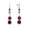 Boucles d'oreilles Spark Jasmine cristal autrichien sur argent A0373R