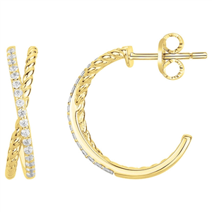 Boucles d'oreilles Gemstar Brand, collection : Plaqué OR Femme