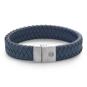 Bracelet Rebel & Rose Full Metal Premium bleu 15 mm, Homme RR-M0049-S-L