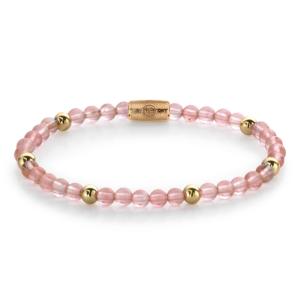 Bracelet Rebel & Rose Cherry Rose - 4mm - Plaqué or jaune 18 ct S, Femme RR-4006